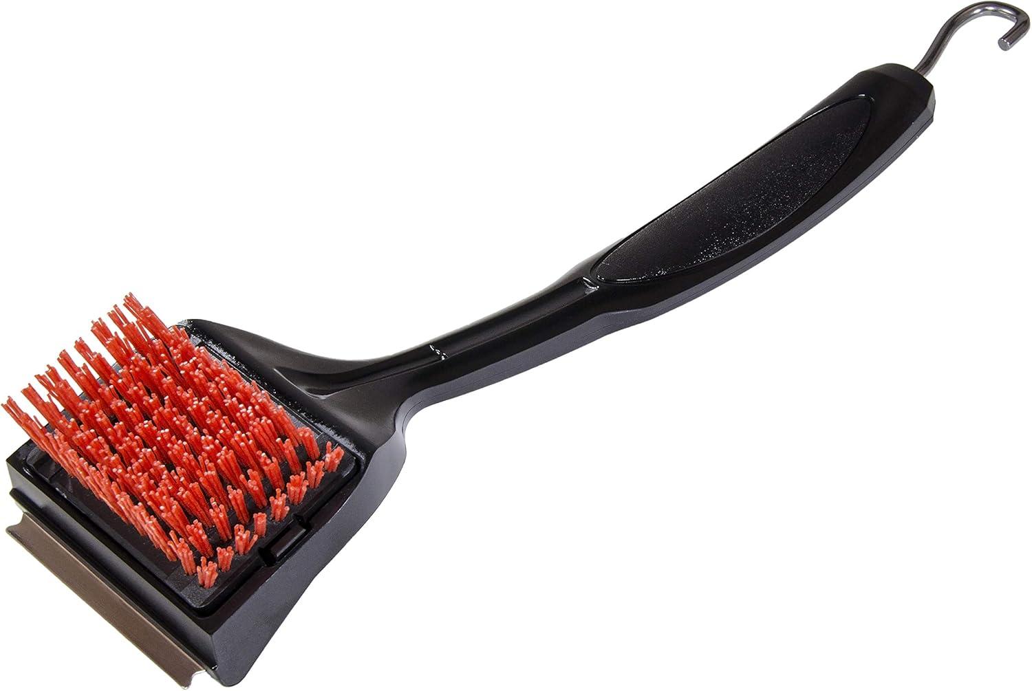 imageCharbroil Safer Replaceable Head Nylon Bristle Grill Brush with Cool Clean Technology CB1250038P6Red