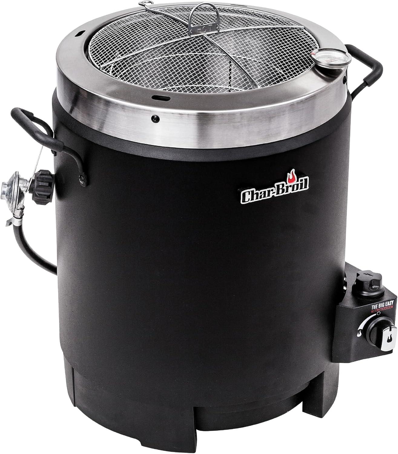 imageCharbroil The Big Easy OilLess Turkey Fryer Outdoor Air Fryer Propane Cooker Black 241021652017 Model