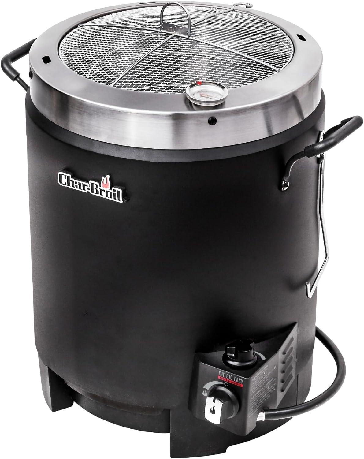 imageCharbroil The Big Easy OilLess Turkey Fryer Outdoor Air Fryer Propane Cooker Black 241021652017 Model