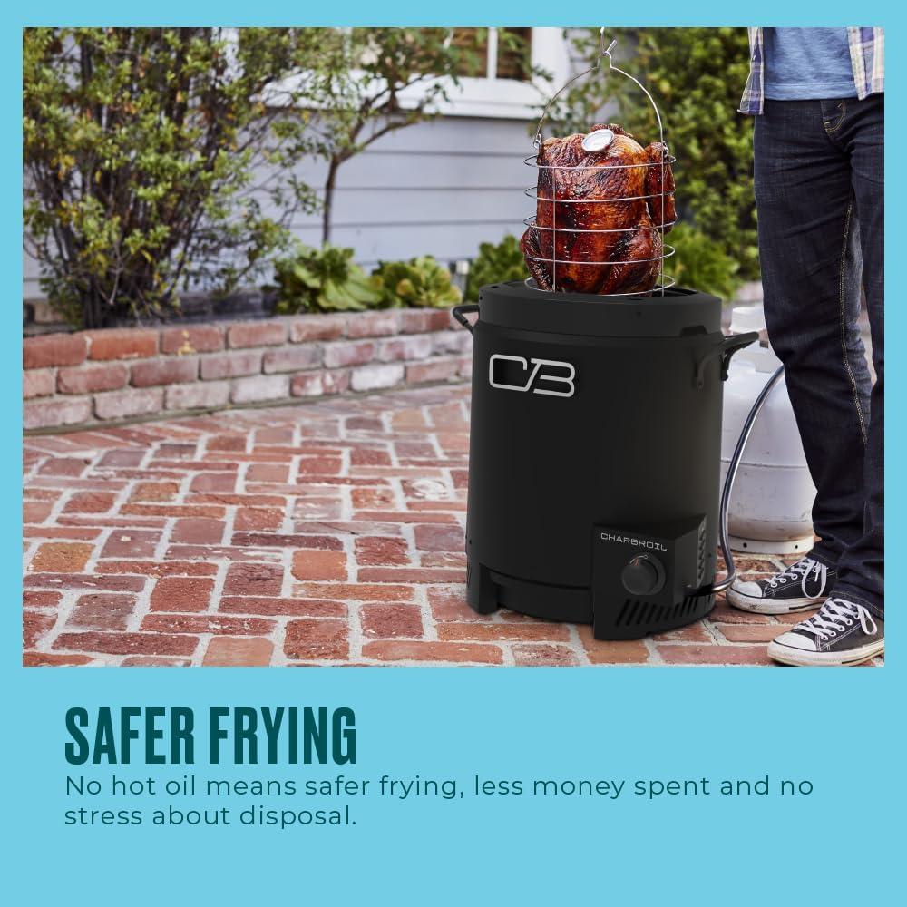 imageCharbroil The Big Easy OilLess Turkey Fryer Outdoor Air Fryer Propane Cooker Black 241021652026 Model