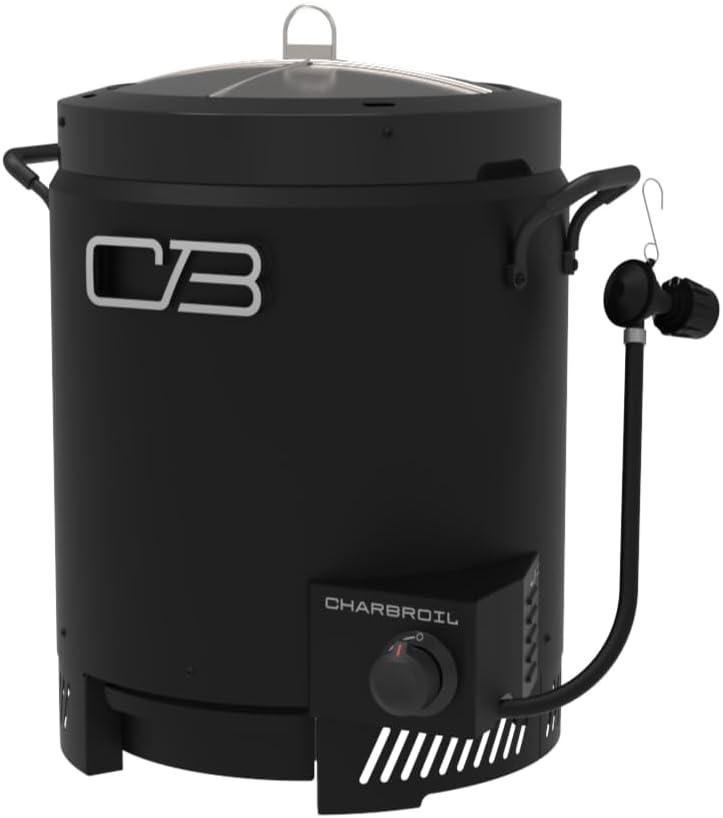imageCharbroil The Big Easy OilLess Turkey Fryer Outdoor Air Fryer Propane Cooker Black 241021652026 Model