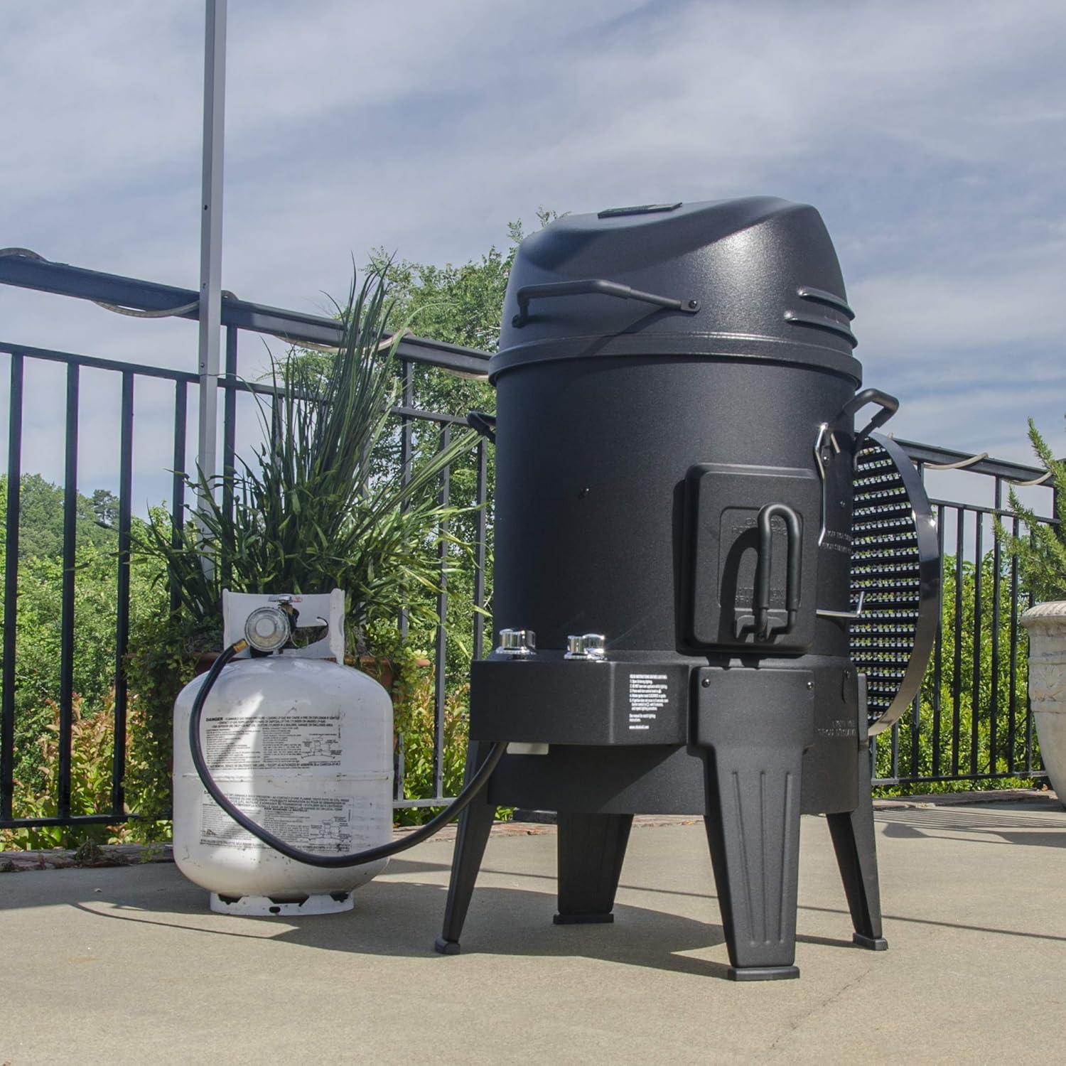 imageCharbroil The Big Easy TRUInfrared 3in1 Smoker Roaster amp Gas Grill Black 14101550Smoker Roaster Grill