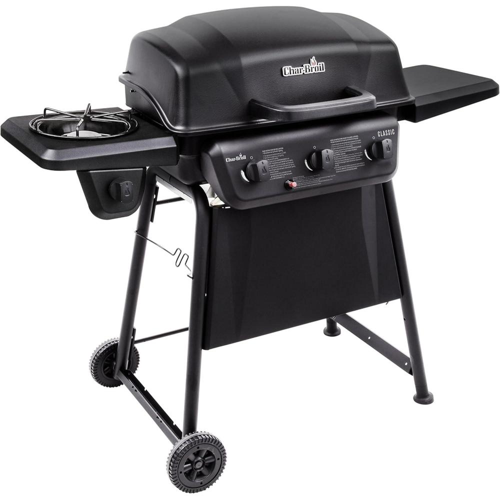 imageCharBroil Classic Series Convective 3Burner with Side Burner Propane Gas Stainless Steel Grill 463773817P23Burner