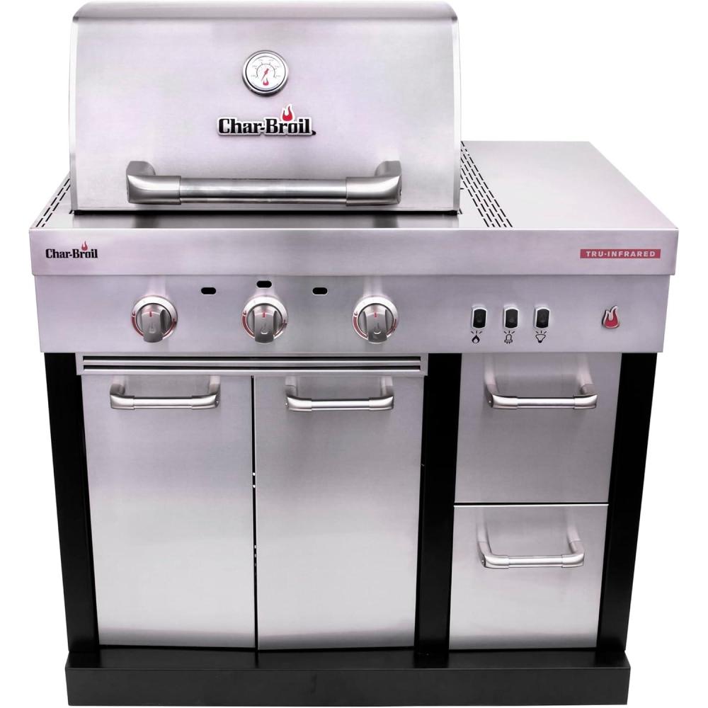 imageCharbroil Medallion Series Modular Outdoor Kitchen Amplifire 3Burner Gas Grill 463246018