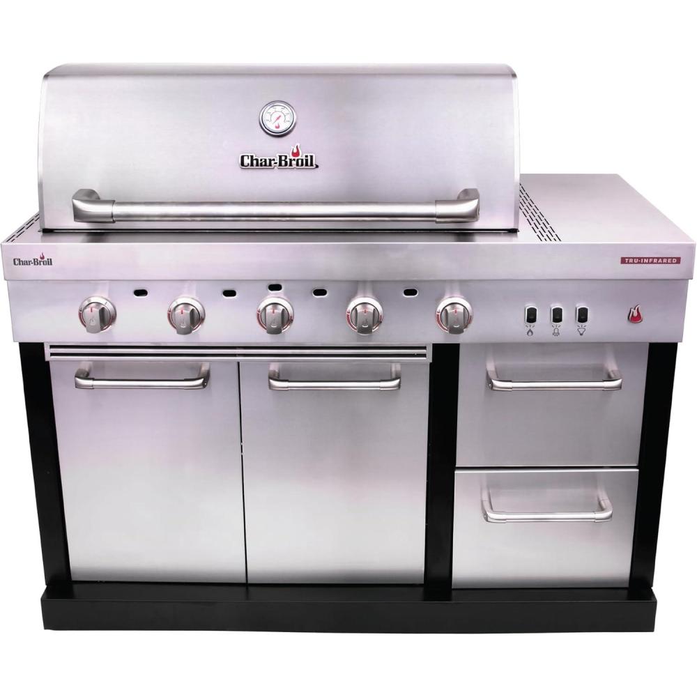 imageCharbroil Medallion Series Modular Outdoor Kitchen Amplifire 5Burner Gas Grill 463246118