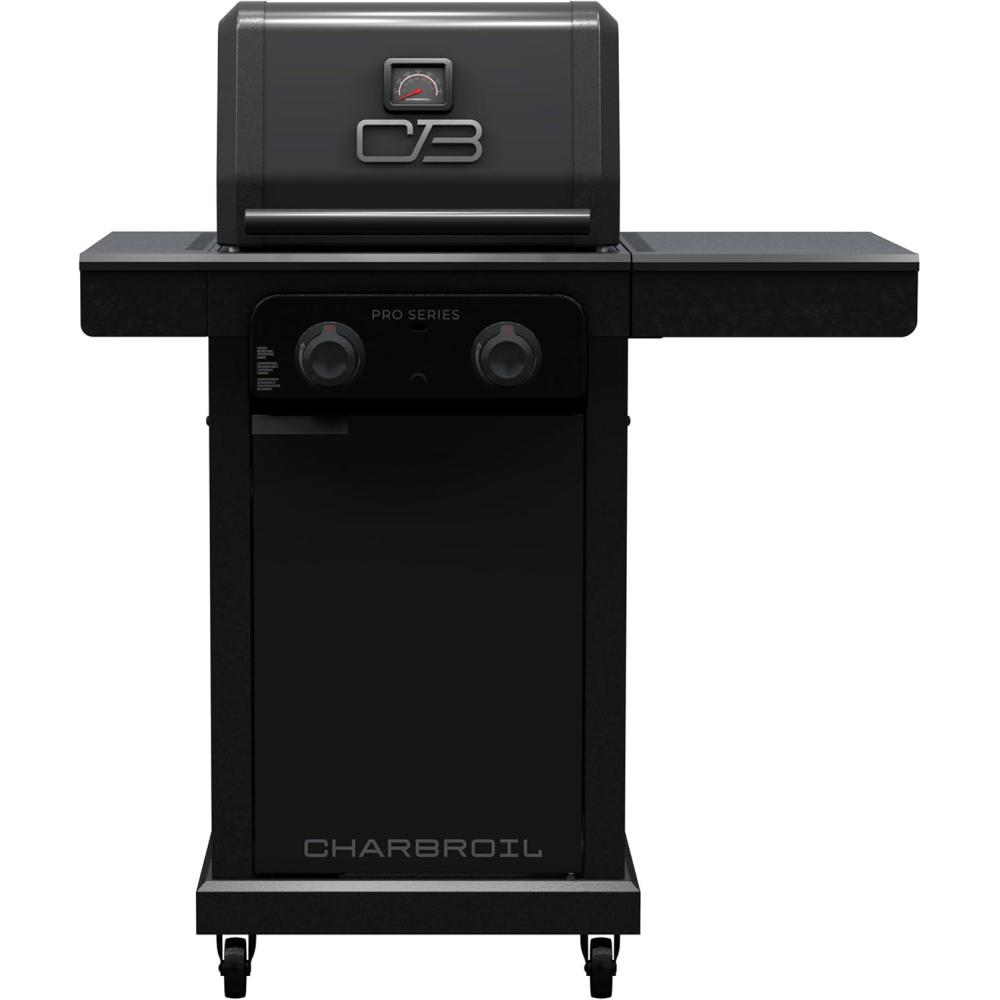 imageCharbroil Pro Series Amplifire Technology 3Burner Propane Gas Grill and Griddle Cabinet with Side Burner Black  4633667242 Burner