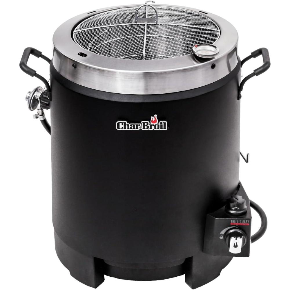 imageCharbroil The Big Easy OilLess Turkey Fryer Outdoor Air Fryer Propane Cooker Black 241021652017 Model
