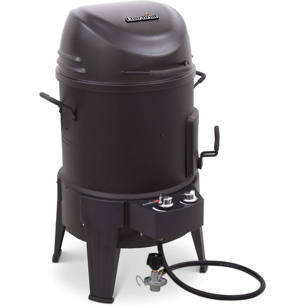 imageCharbroil The Big Easy TRUInfrared 3in1 Smoker Roaster amp Gas Grill Black 14101550Smoker Roaster Grill