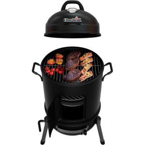 Char-Broil Bullet Charcoal Smoker 16″ – 18202075,Black(16”)