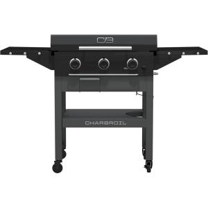 Charbroil 28″ XL Performance Series Propane Gas Griddle with Cart 3 Burner Flat Top Grill, Black – 463258924(28″ 3 Burner Flat Top Grill)