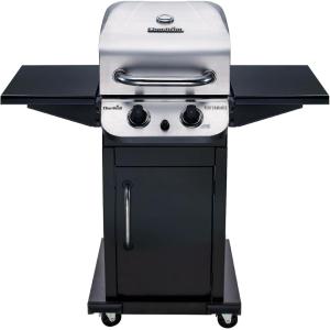 Charbroil Performance Series 2-Burner Gas Grill Cabinet, Stainless Steel – 463638125(Black / Silver)