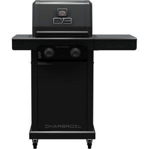 Charbroil Pro Series Amplifire Technology 3-Burner Propane Gas Grill and Griddle Cabinet with Side Burner, Black – 463366724(2 Burner)