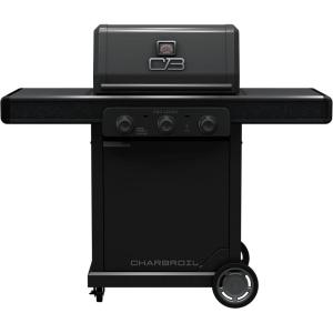 Charbroil Pro Series Amplifire Technology 3-Burner Propane Gas Grill and Griddle Cabinet with Side Burner, Black – 463366724(3 Burner)