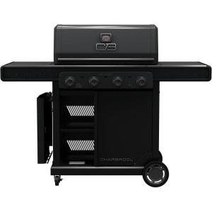 Charbroil Pro Series Amplifire Technology 3-Burner Propane Gas Grill and Griddle Cabinet with Side Burner, Black – 463366724(4 Burner)