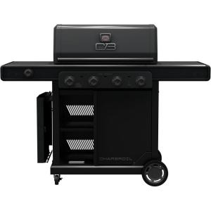 Charbroil Pro Series Amplifire Technology 3-Burner Propane Gas Grill and Griddle Cabinet with Side Burner, Black – 463366724(4 Burner w/ Side Burner)