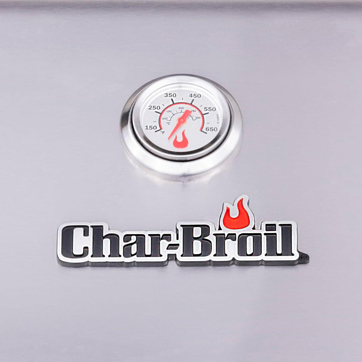 imageCharbroil Performance Series 4Burner Gas Grill Cabinet with Side Burner Black 463253925Silver