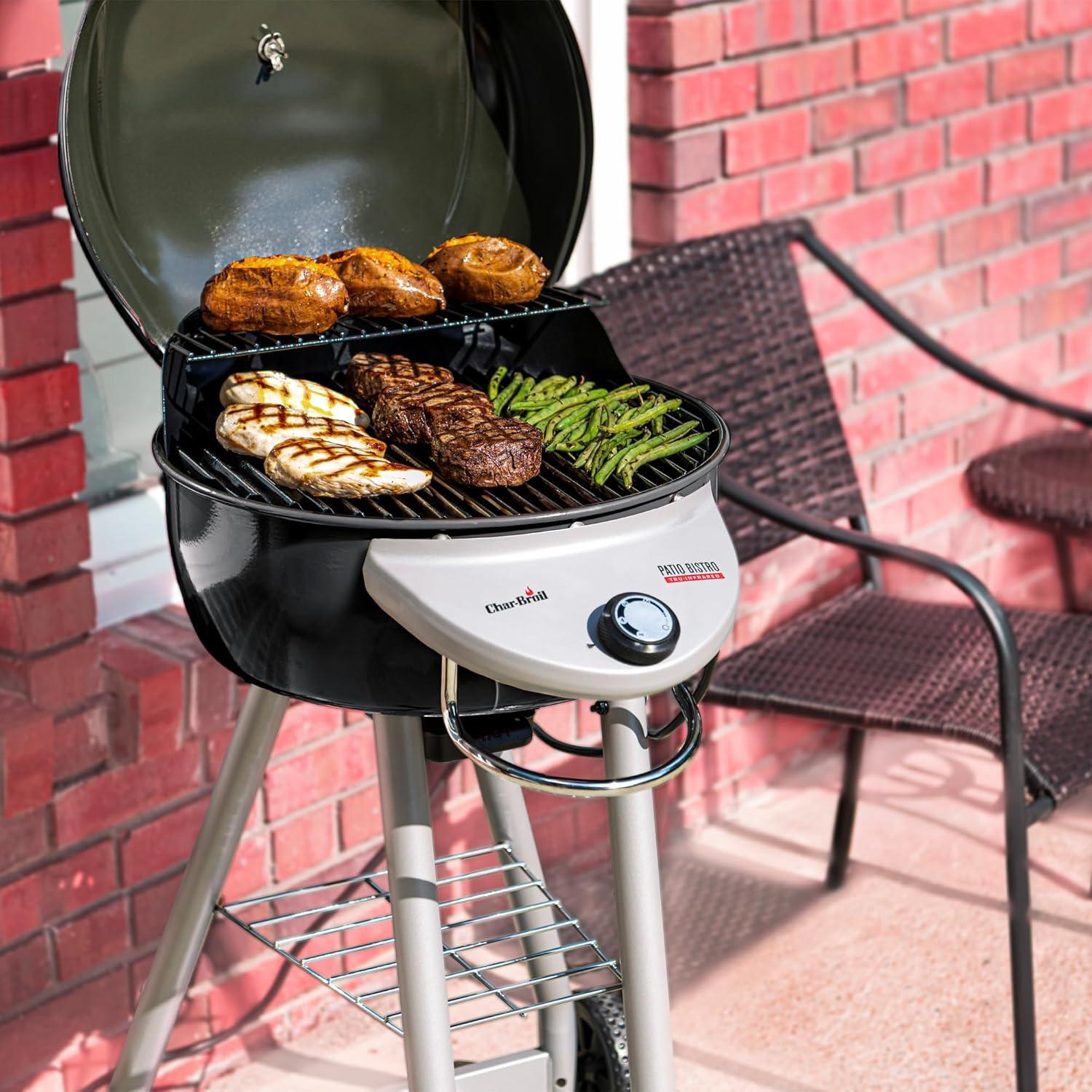 imageCharBroil Patio Bistro TRUInfrared Electric Grill Red 20602109Black
