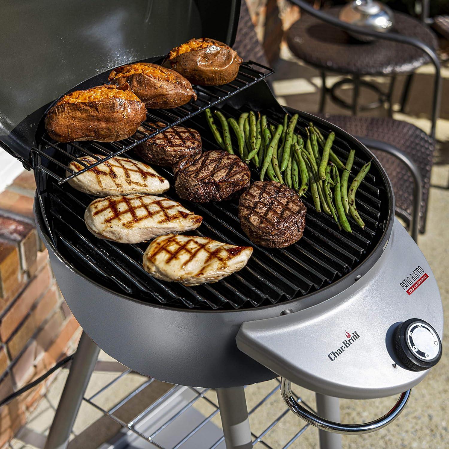 imageCharBroil Patio Bistro TRUInfrared Electric Grill Red 20602109Graphite