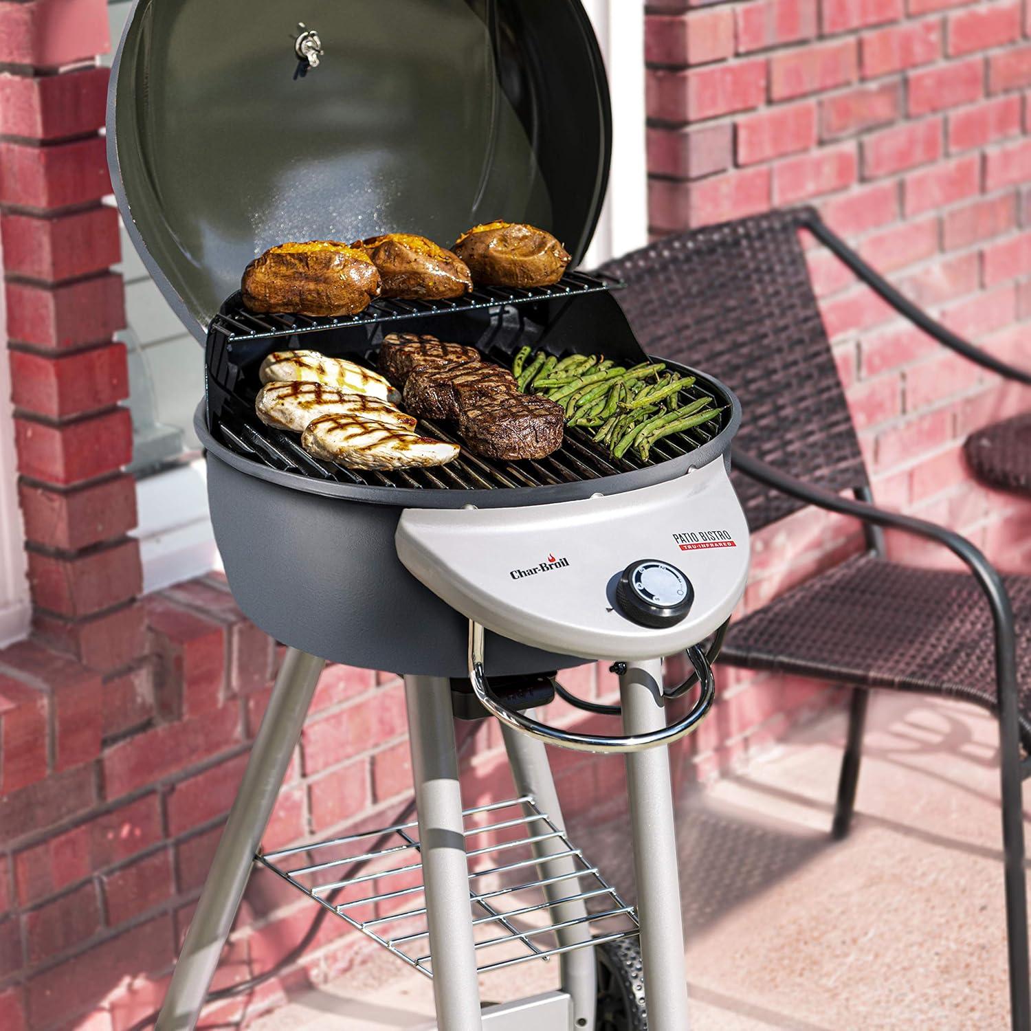 imageCharBroil Patio Bistro TRUInfrared Electric Grill Red 20602109Graphite