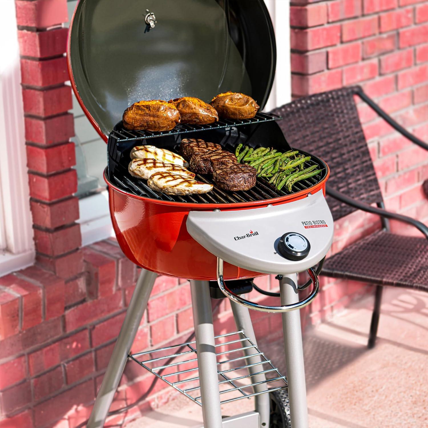 imageCharBroil Patio Bistro TRUInfrared Electric Grill Red 20602109Red