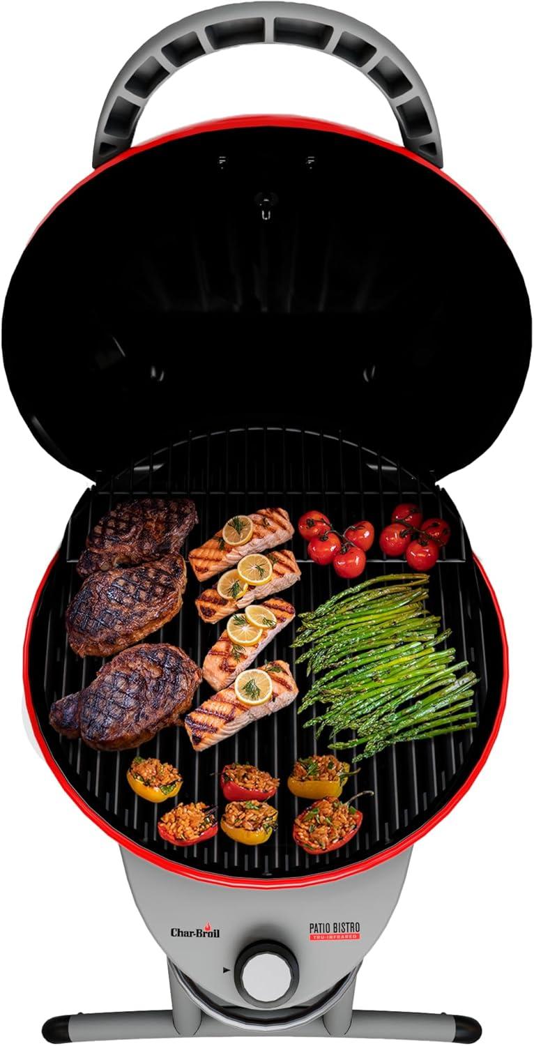 imageCharBroil Patio Bistro TRUInfrared Electric Grill Red 20602109Red